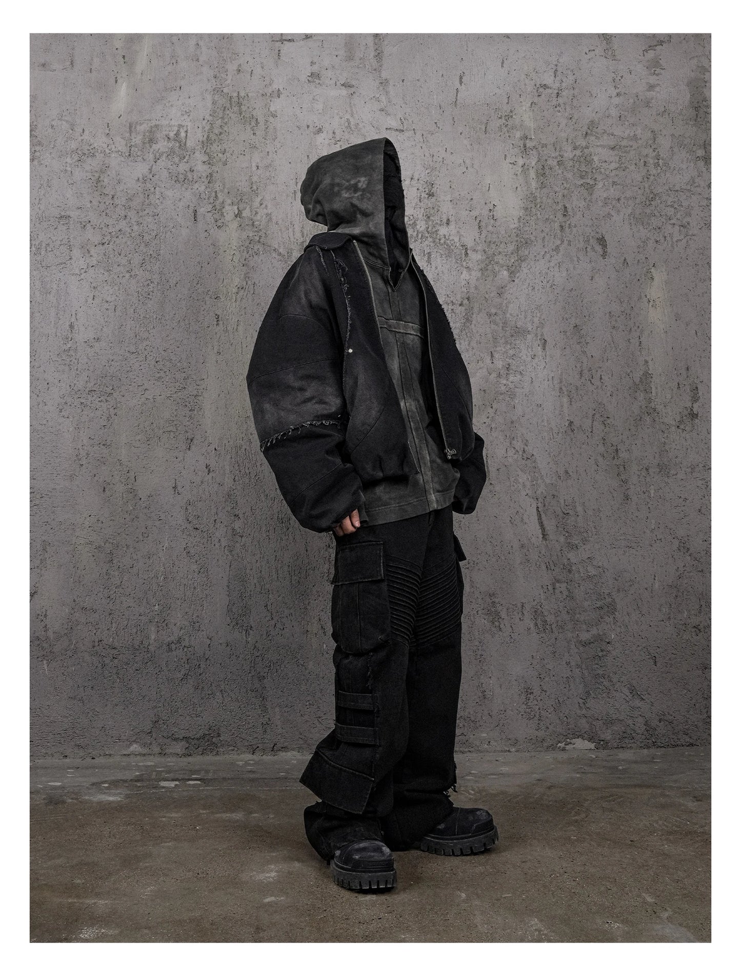 Niche Designer Stone Washed Jacket - Amplify