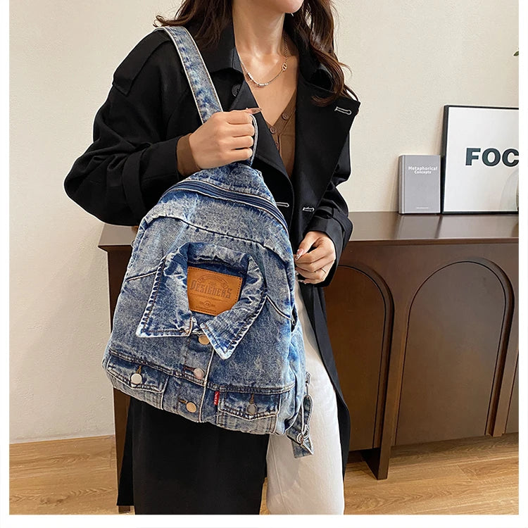 Denim Jacket x Backpack - Amplify
