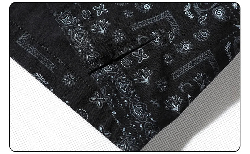 Bandana Paisley Print Button Up - Amplify