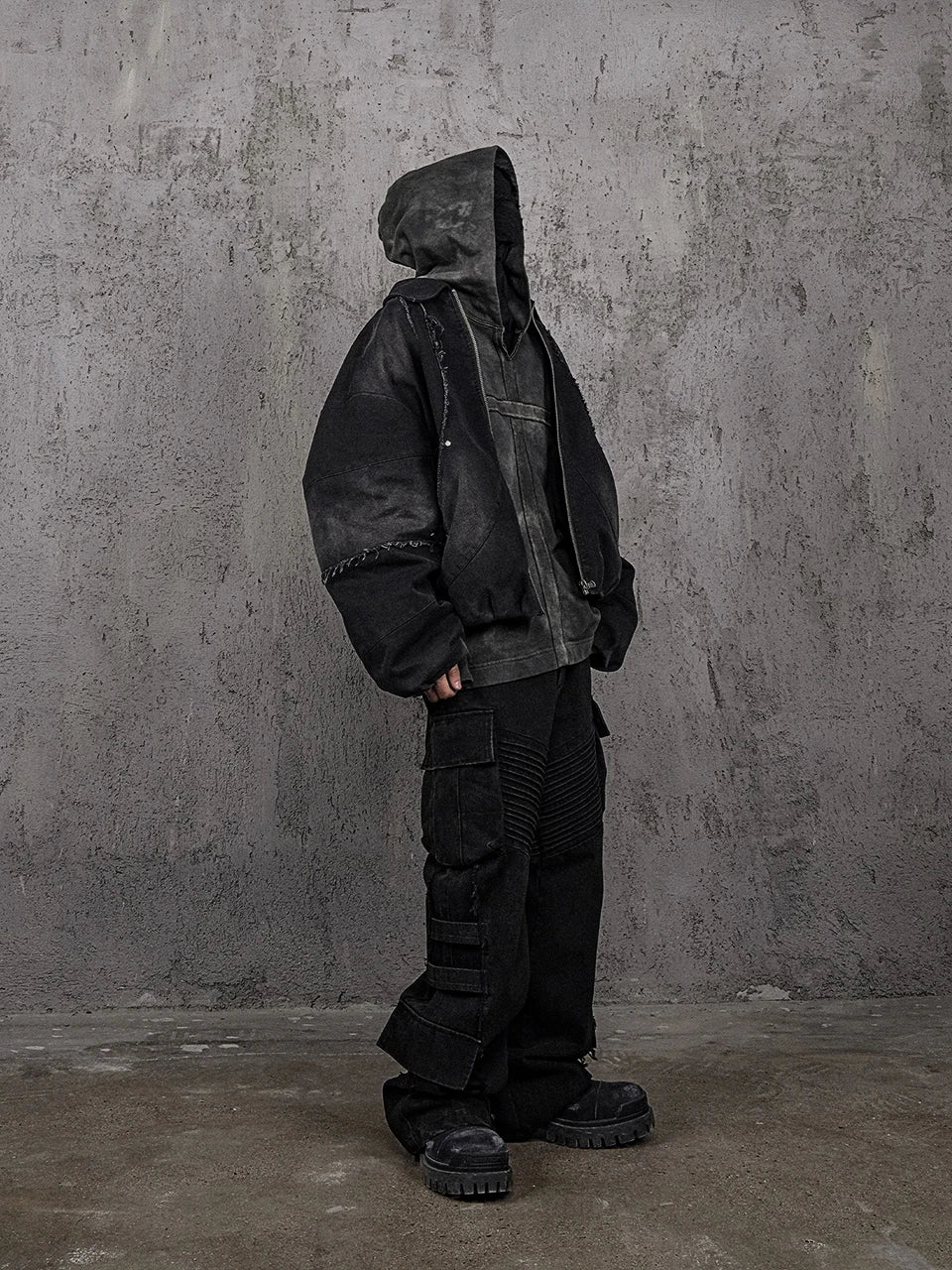 Niche Designer Stone Washed Jacket - Amplify