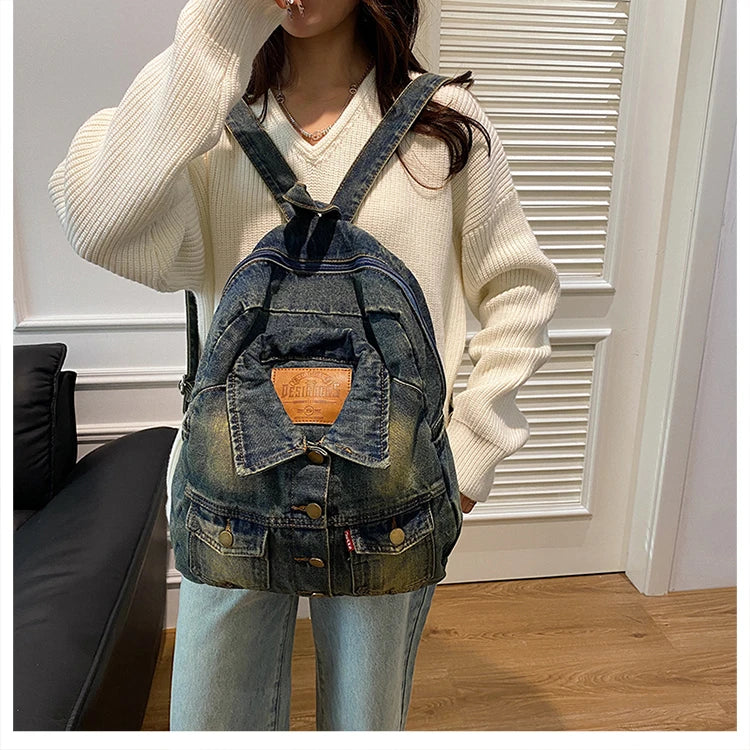Denim Jacket x Backpack - Amplify