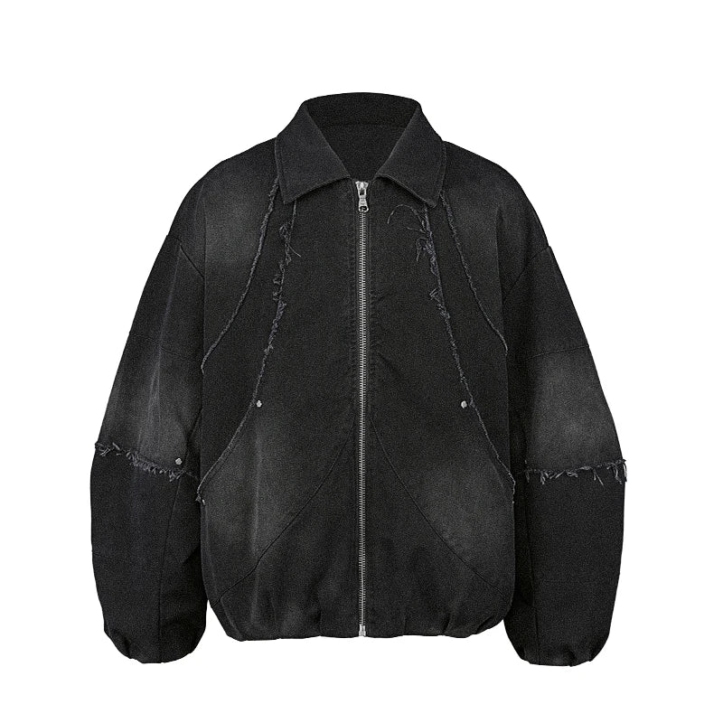 Niche Designer Stone Washed Jacket - Amplify