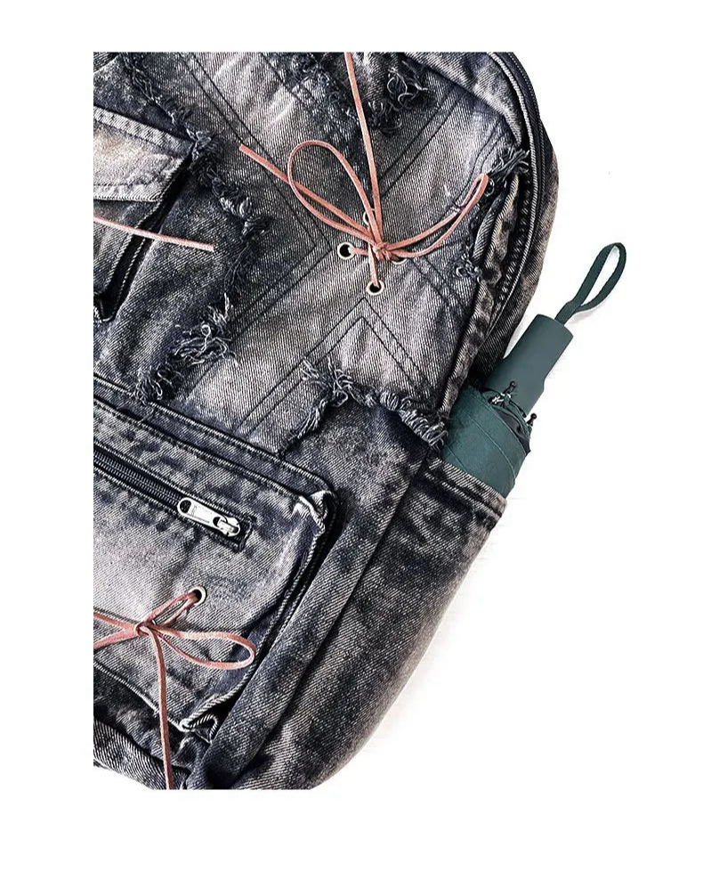 Washed Denim Travel Pack