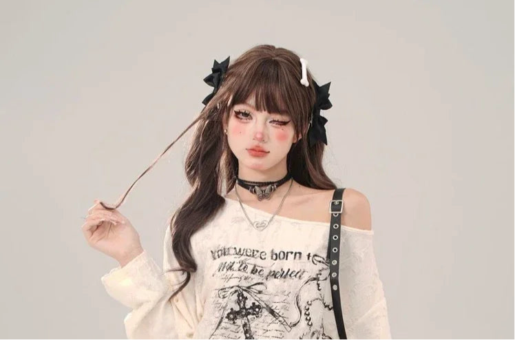 Y2k Gothic Grunge Dark Hollow Harajuku