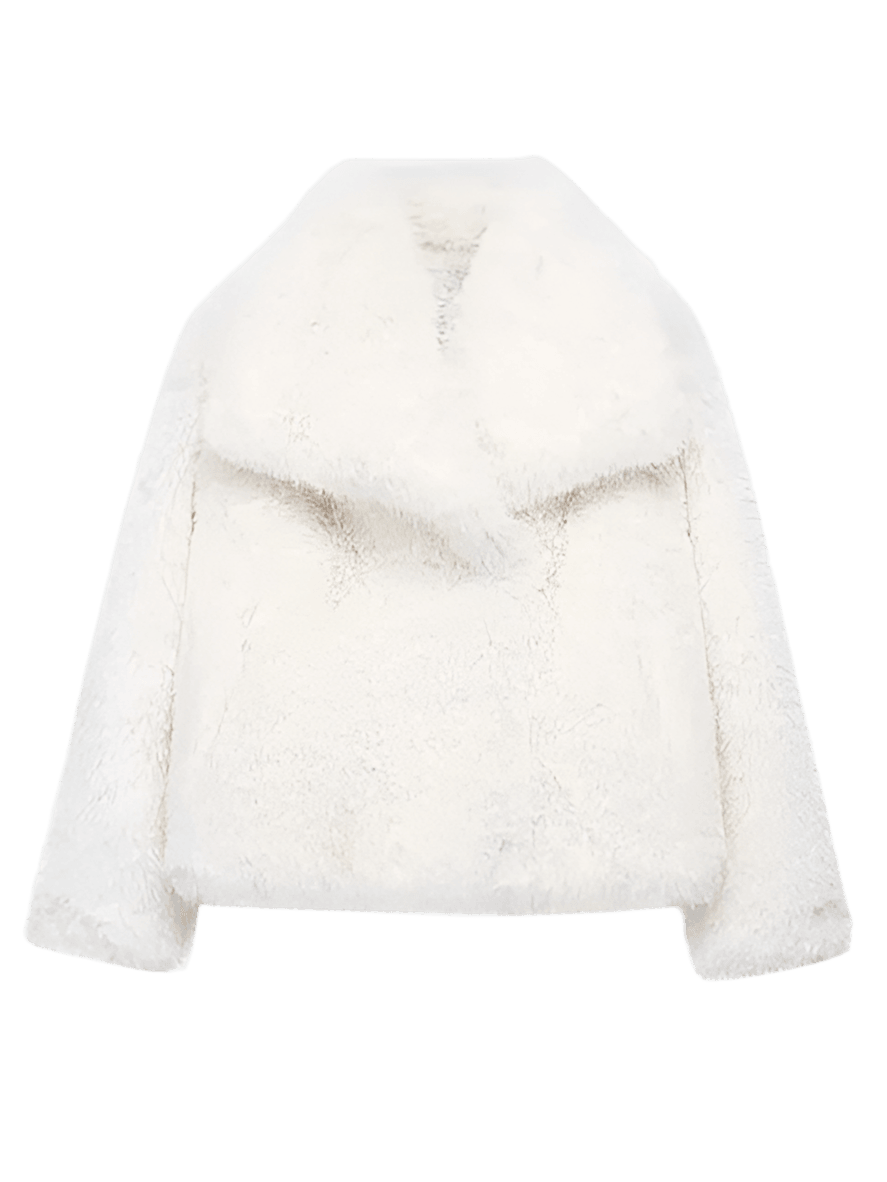 Metal Colored Sequin Woven Faux Coat
