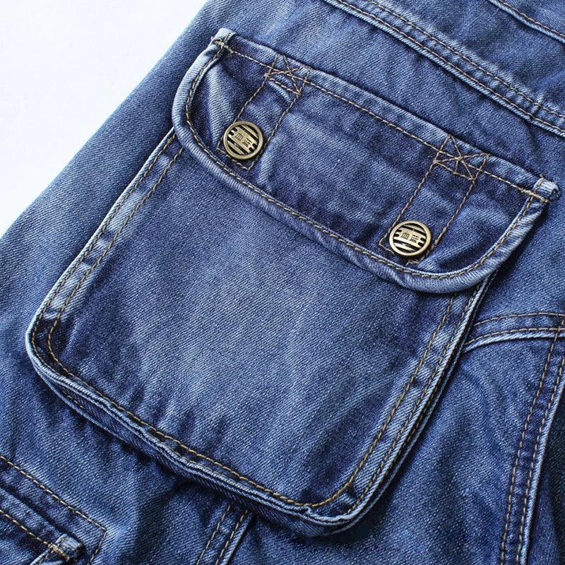 Cargo Jeans | Multi Pocket Tactical Denim Pants