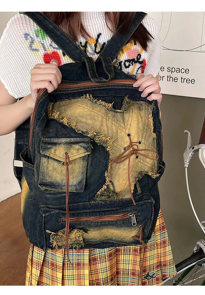 Washed Denim Travel Pack