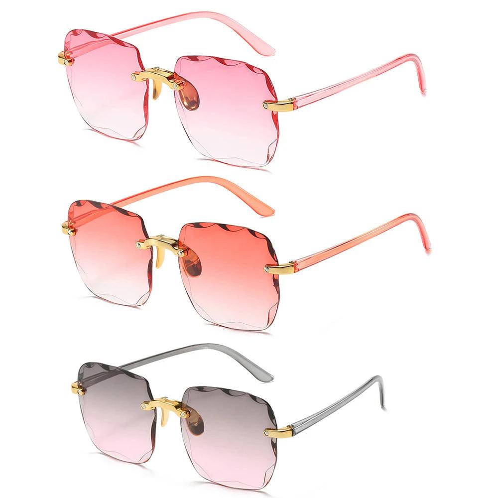 Rimless Designer Alloy Shades 456 MULTI
