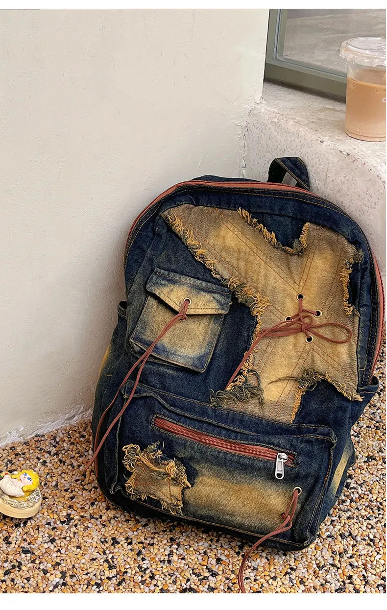 Washed Denim Travel Pack