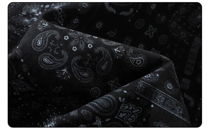 Bandana Paisley Print Button Up