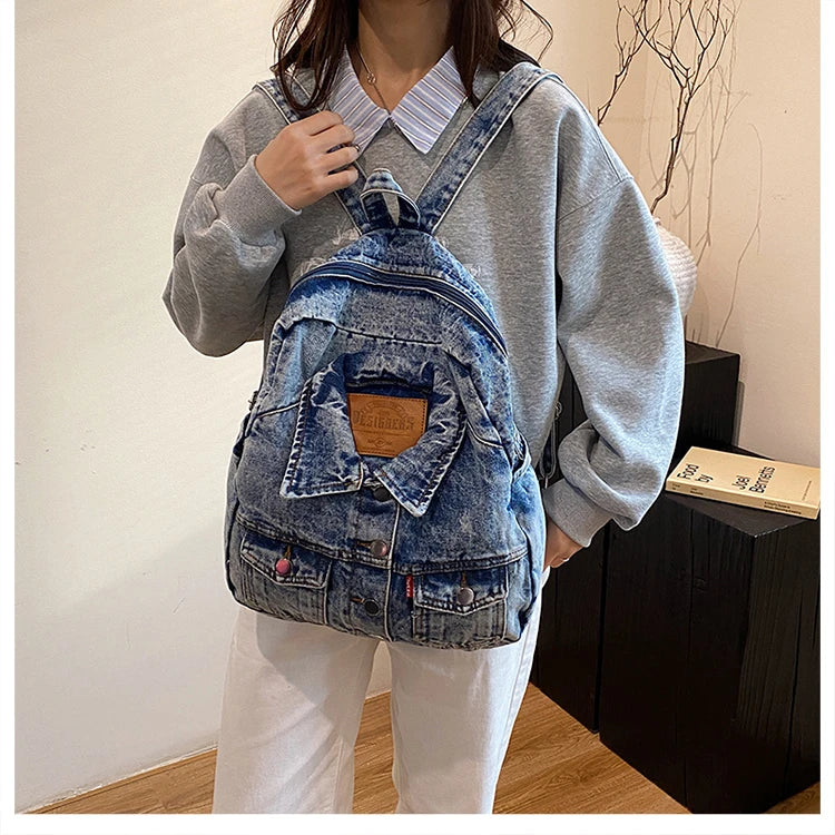 Denim Jacket x Backpack