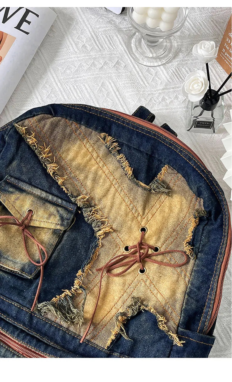 Washed Denim Travel Pack