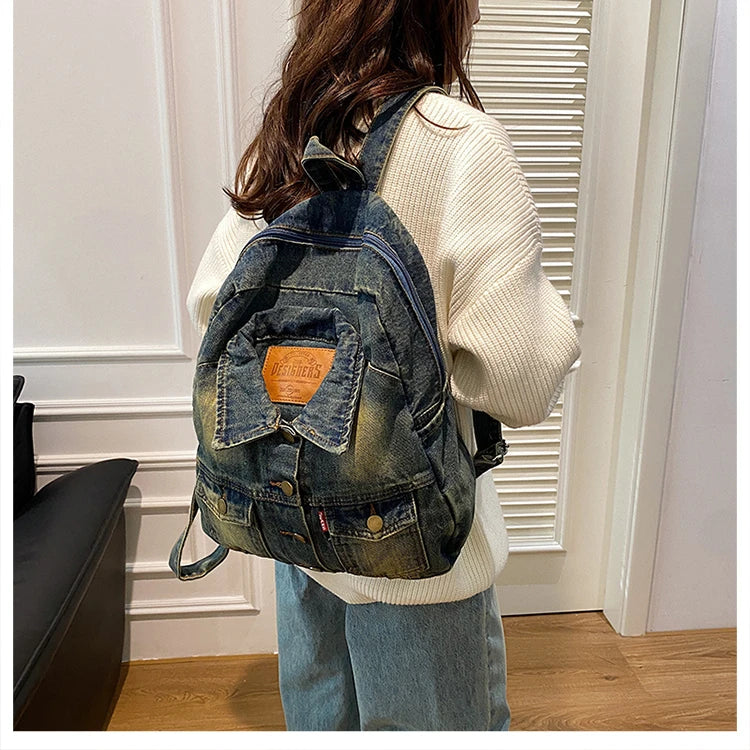 Denim Jacket x Backpack