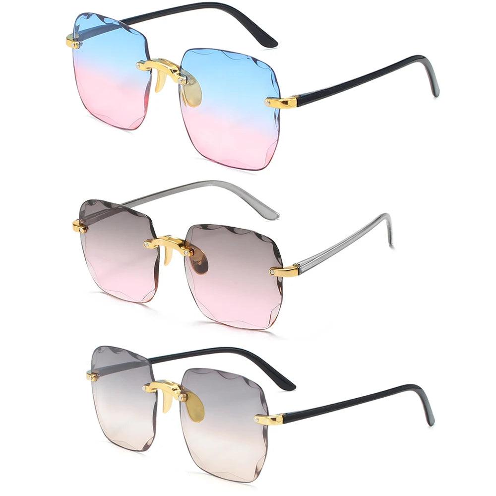 Rimless Designer Alloy Shades 349 MULTI