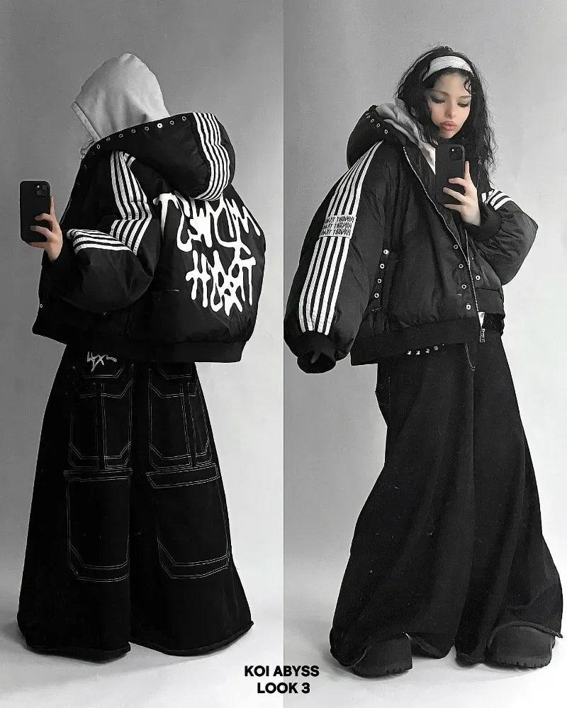 5x Striped MidWest Trash Winter Coat