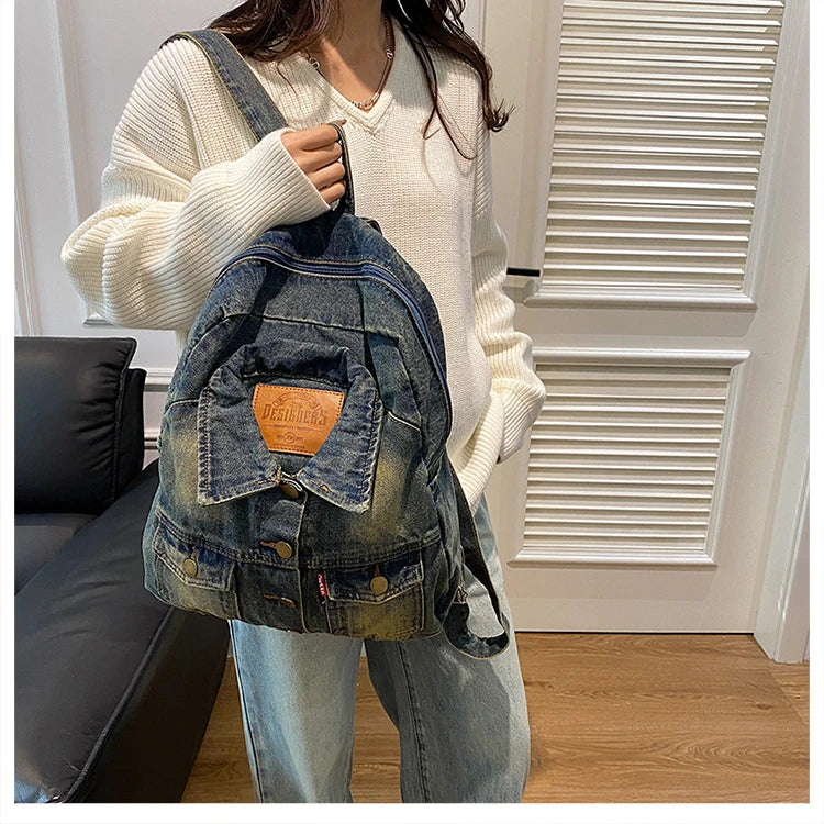 Denim Jacket x Backpack