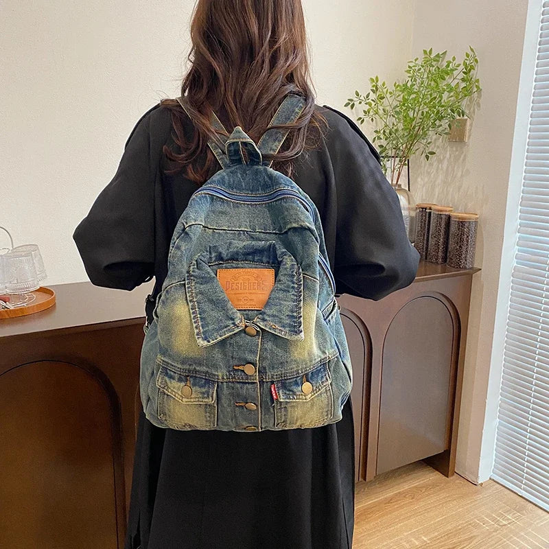 Denim Jacket x Backpack