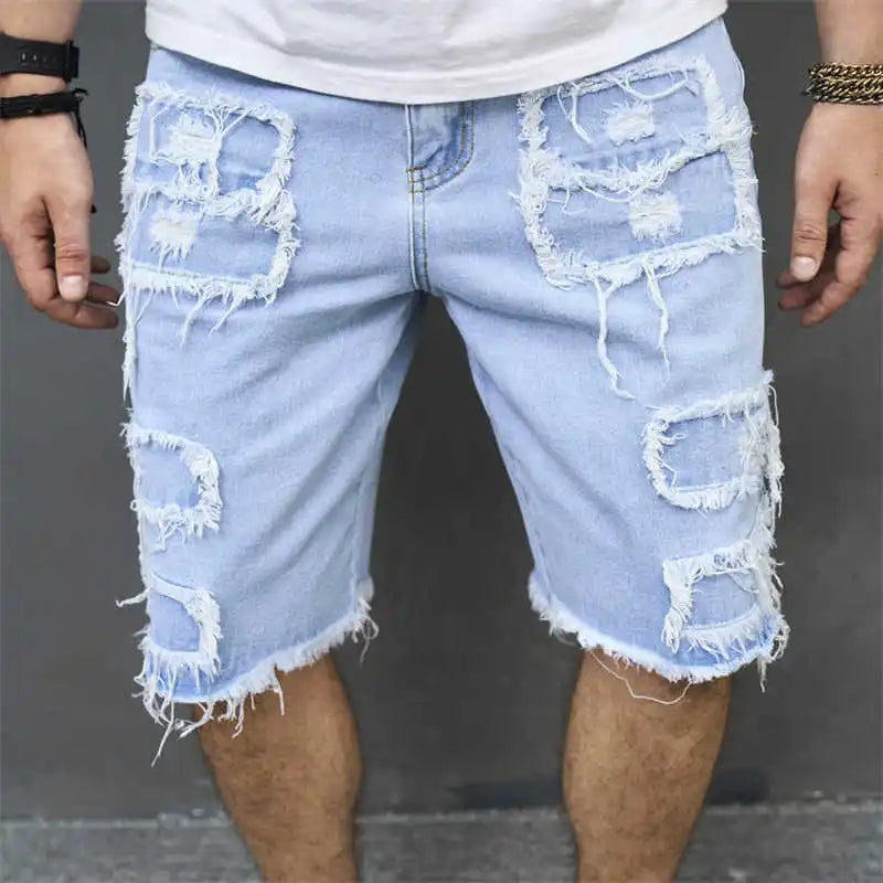 Distressed Loose-Fit Jorts