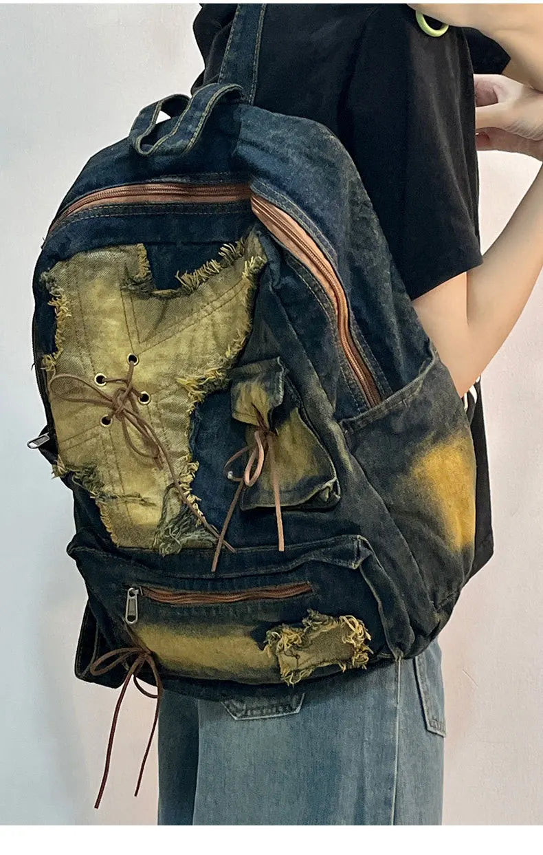 Washed Denim Travel Pack