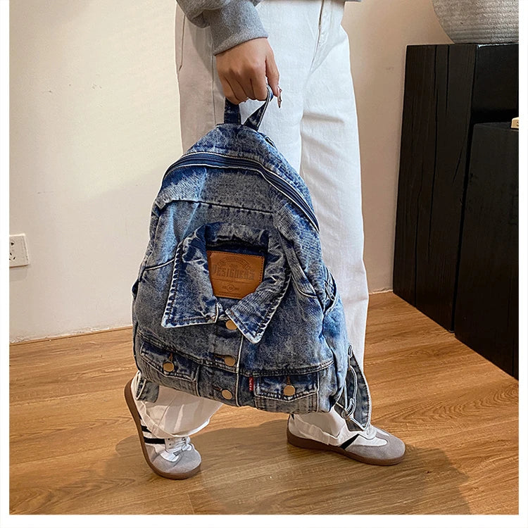 Denim Jacket x Backpack