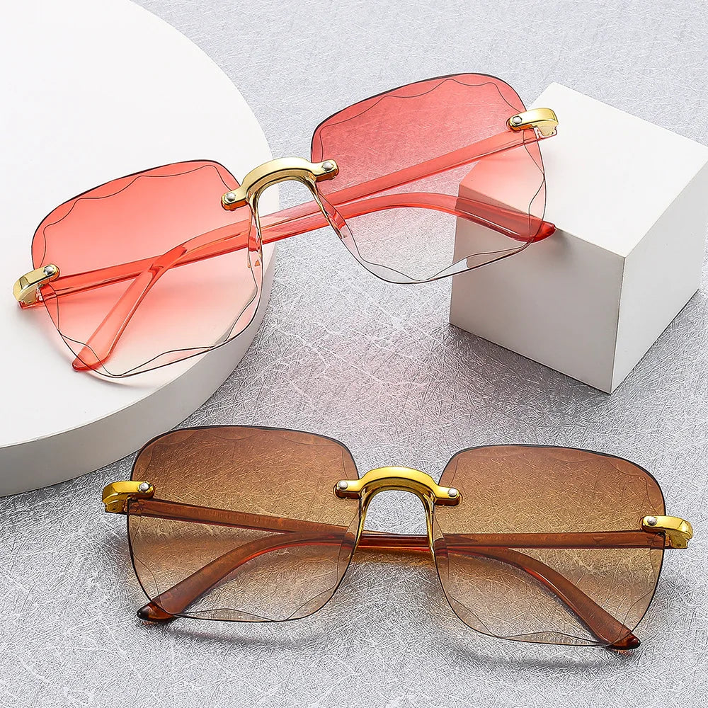 Rimless Designer Alloy Shades - Amplify