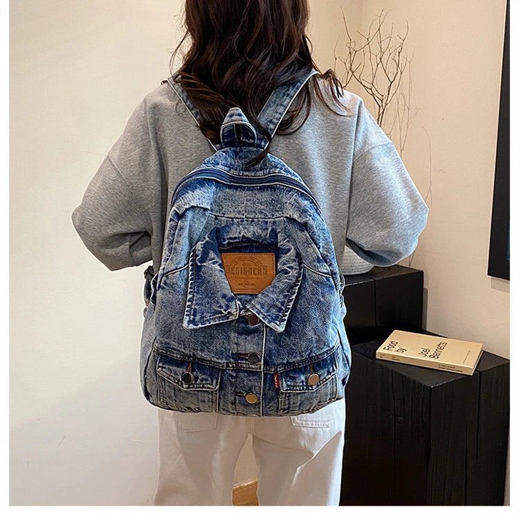 Denim Jacket x Backpack