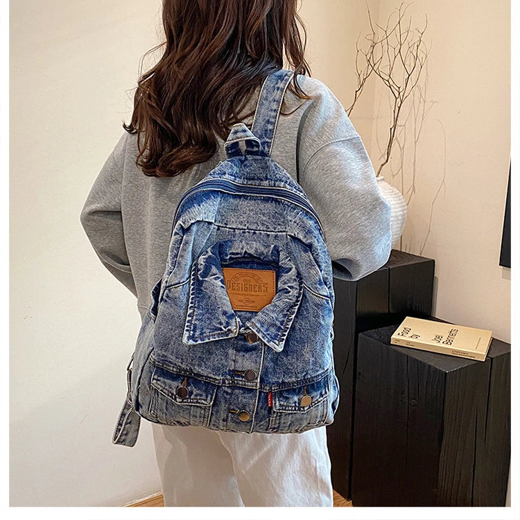 Denim Jacket x Backpack