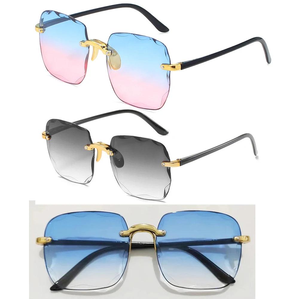 Rimless Designer Alloy Shades 189 MULTI