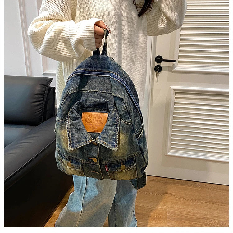 Denim Jacket x Backpack