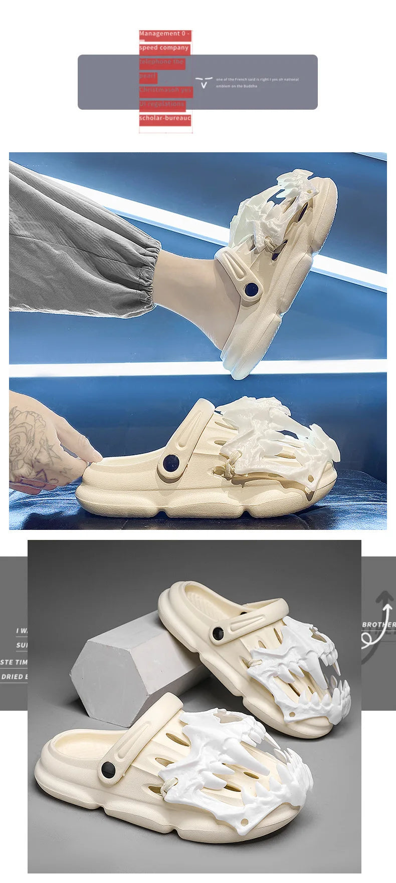 Summer Beach Shoes Men's Sandals Shoes Outdoor Leisure Cave Shoes Fashion Trend Sport Platform Non-slip Sports Breathable