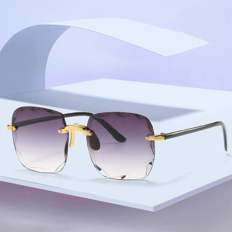 Rimless Designer Alloy Shades - Amplify