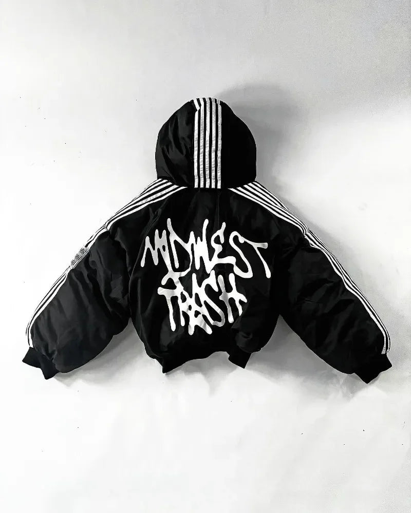 5x Striped MidWest Trash Winter Coat - Amplify