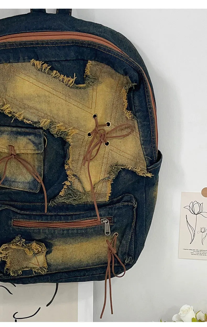 Washed Denim Travel Pack