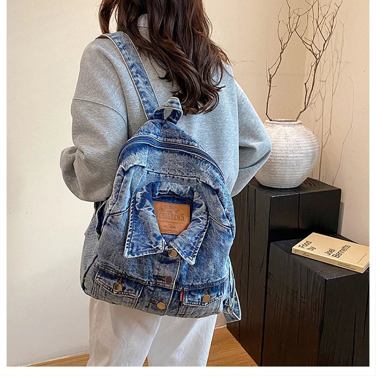 Denim Jacket x Backpack