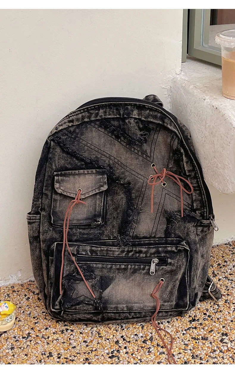 Washed Denim Travel Pack