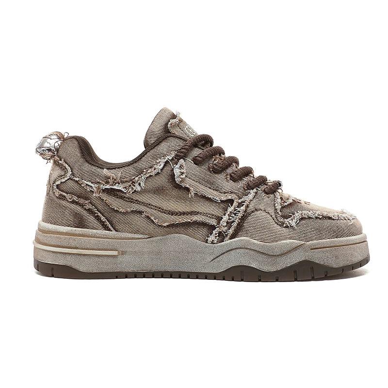 Worn Vintage Denim Sneakers