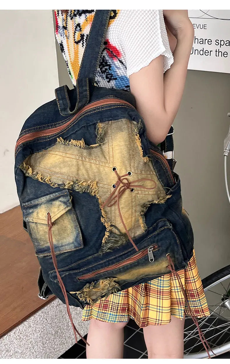 Washed Denim Travel Pack