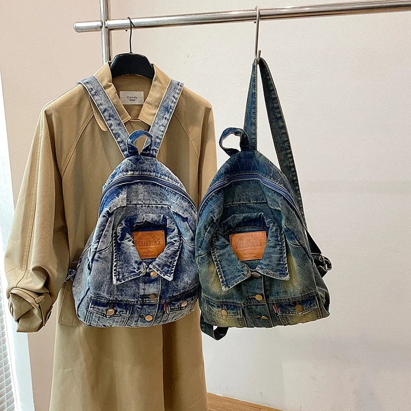 Denim Jacket x Backpack