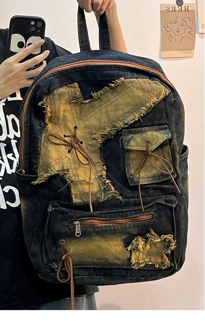 Washed Denim Travel Pack