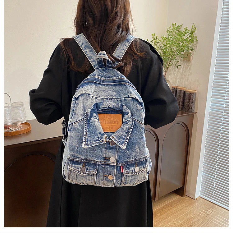 Denim Jacket x Backpack