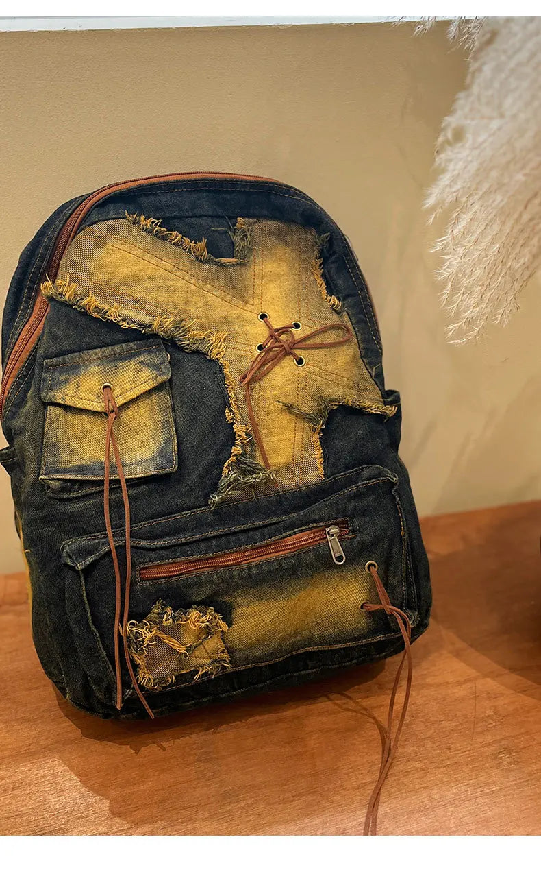 Washed Denim Travel Pack