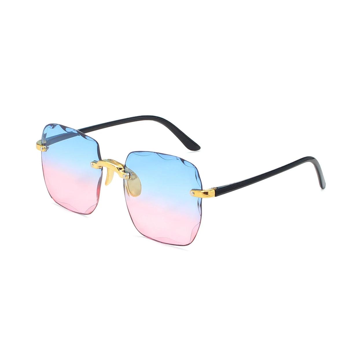 Rimless Designer Alloy Shades 9 MULTI