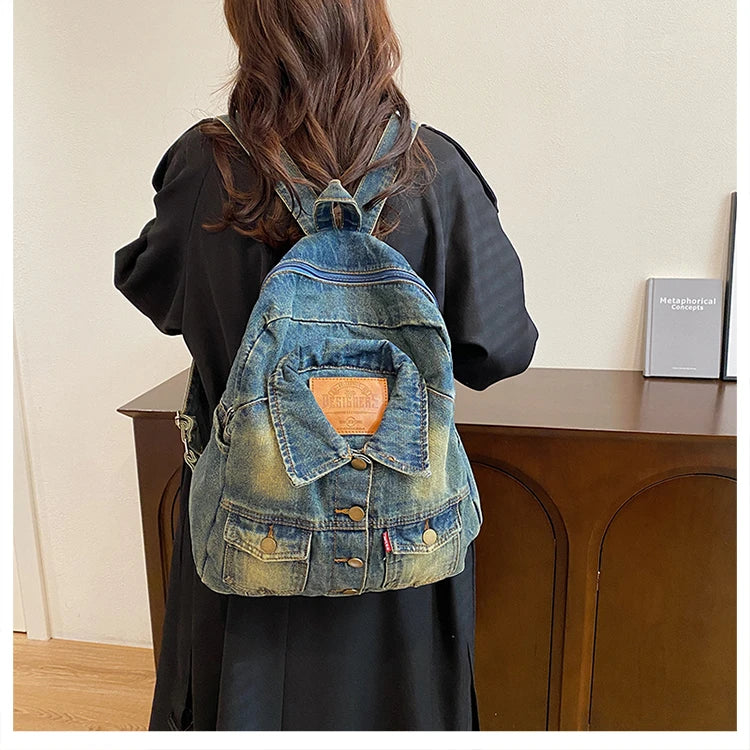 Denim Jacket x Backpack