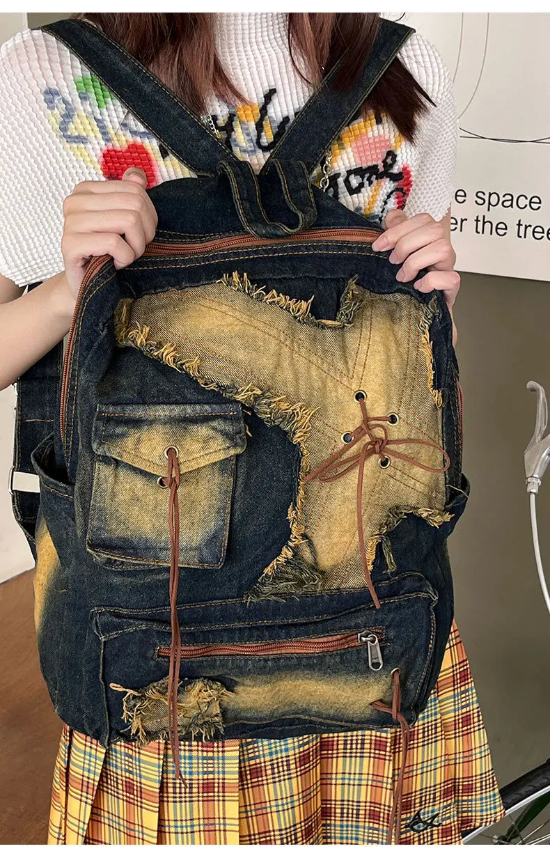 Washed Denim Travel Pack