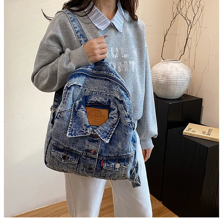 Denim Jacket x Backpack