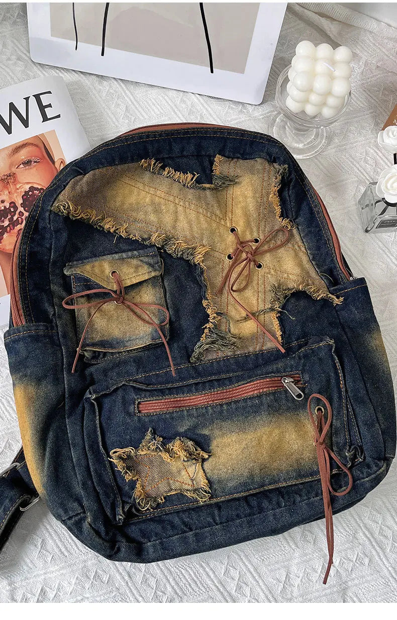 Washed Denim Travel Pack