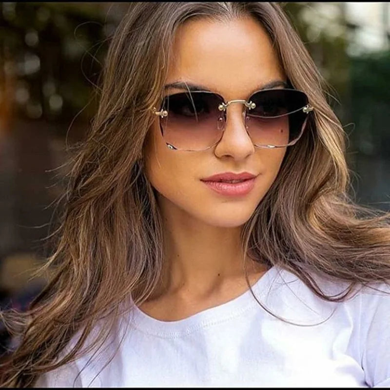 Rimless Designer Alloy Shades - Amplify