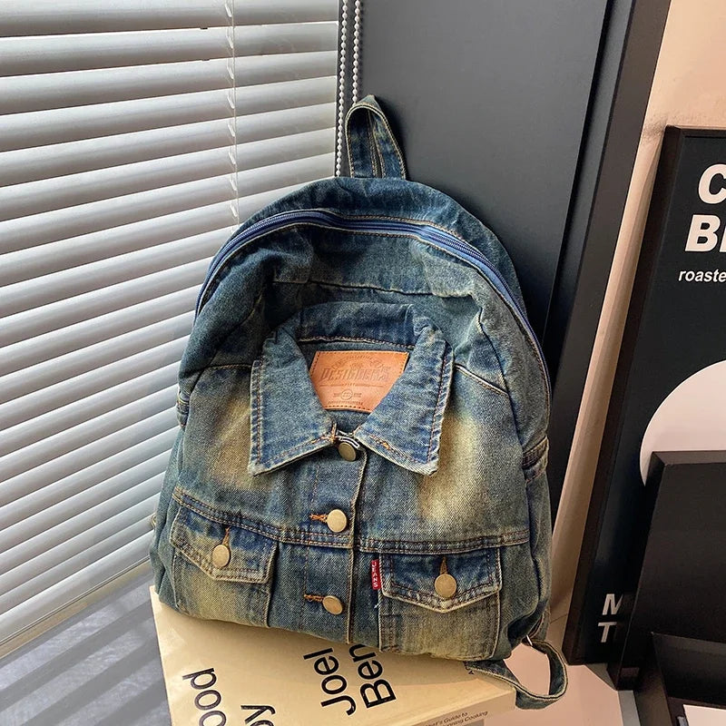 Denim Jacket x Backpack