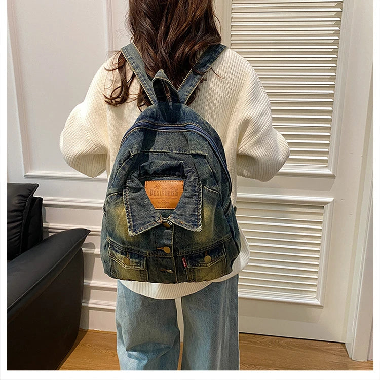 Denim Jacket x Backpack